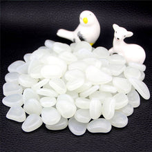 Load image into Gallery viewer, 50Pcs Glow in the Dark Garden Pebbles Glow Stones Rocks for Walkways Garden Path Patio Lawn Garden Yard Decor Luminous stones

