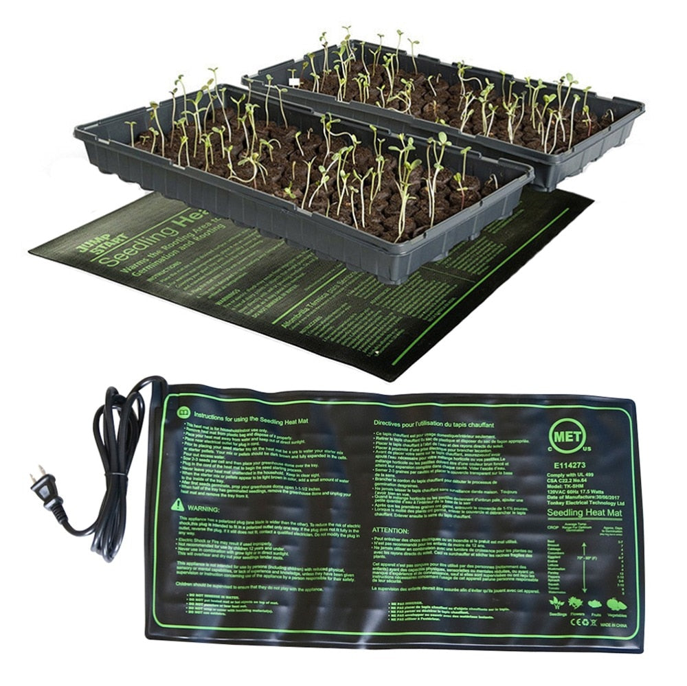 plant seed heat mat Seedling Heating Mat 50x25cm Waterproof Plant Seed Germination Propaga – Riccas Store
